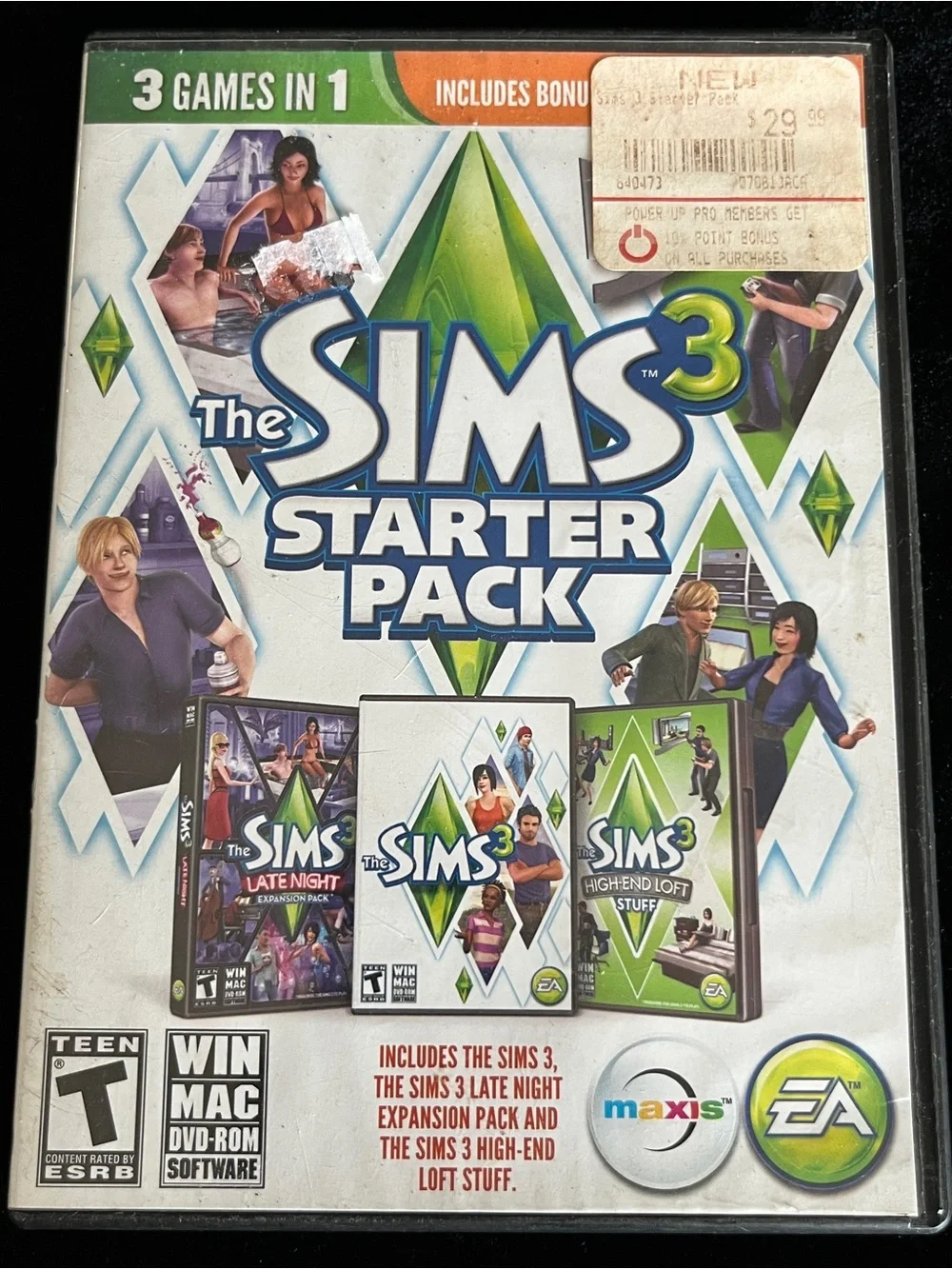 💜 The Sims 3 Starter Pack PC DVD-ROM Game Late Night Expansion High End Loft